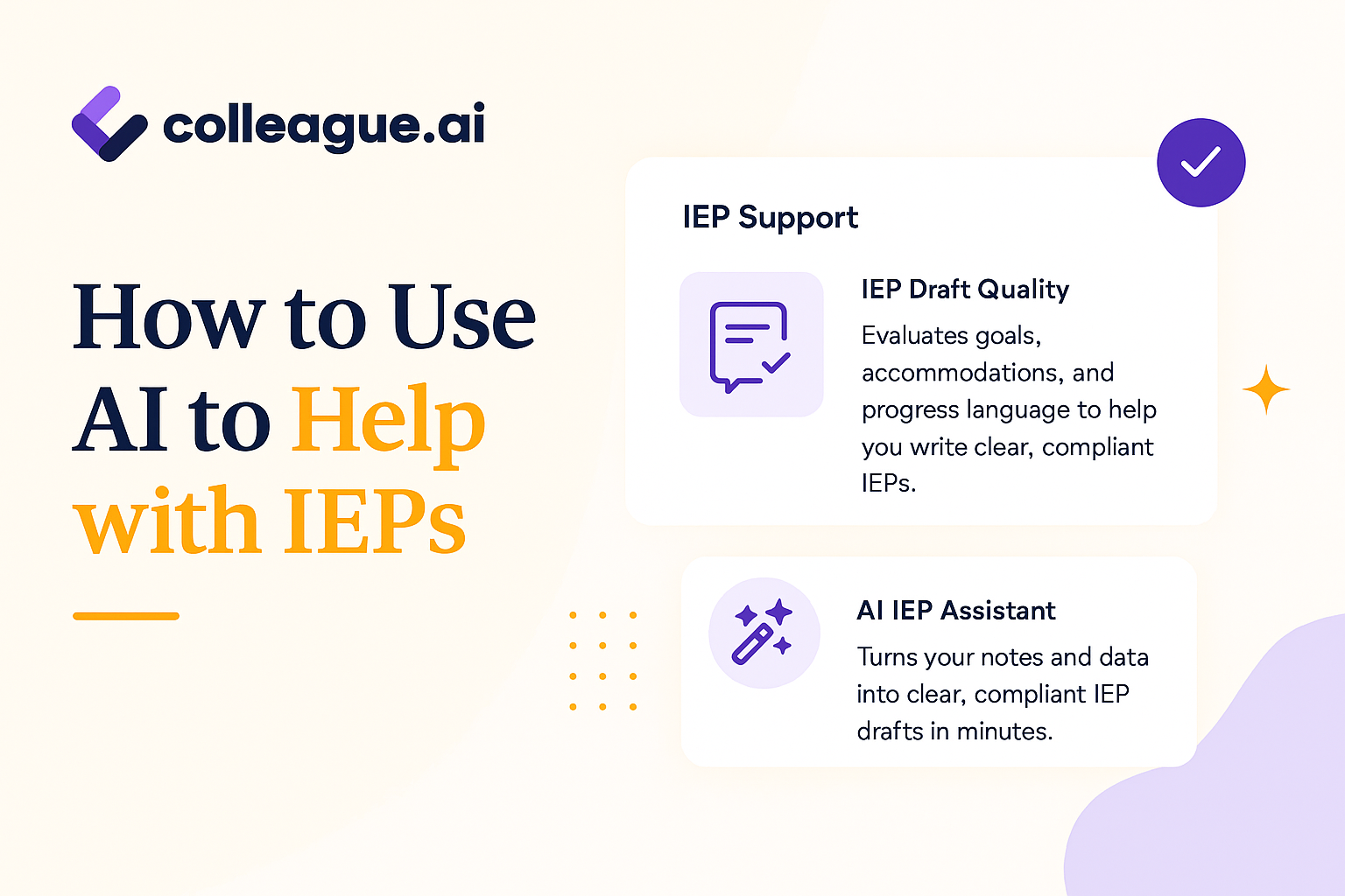 how to use ai to help with ieps
