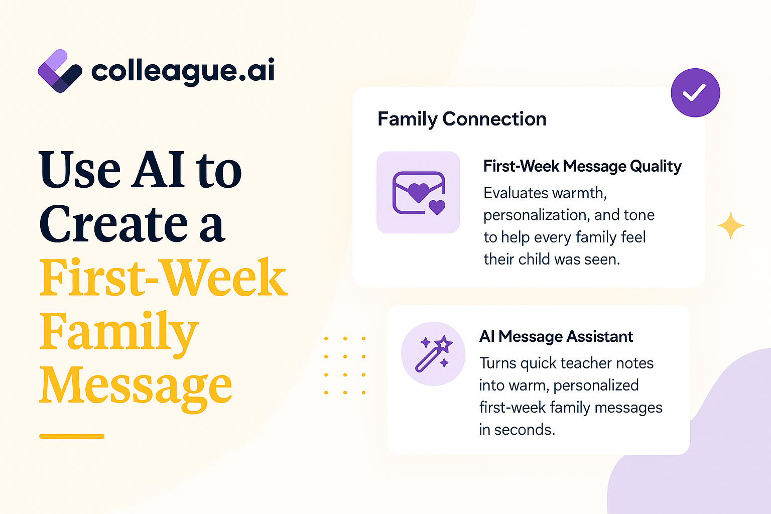 first week family message blog image