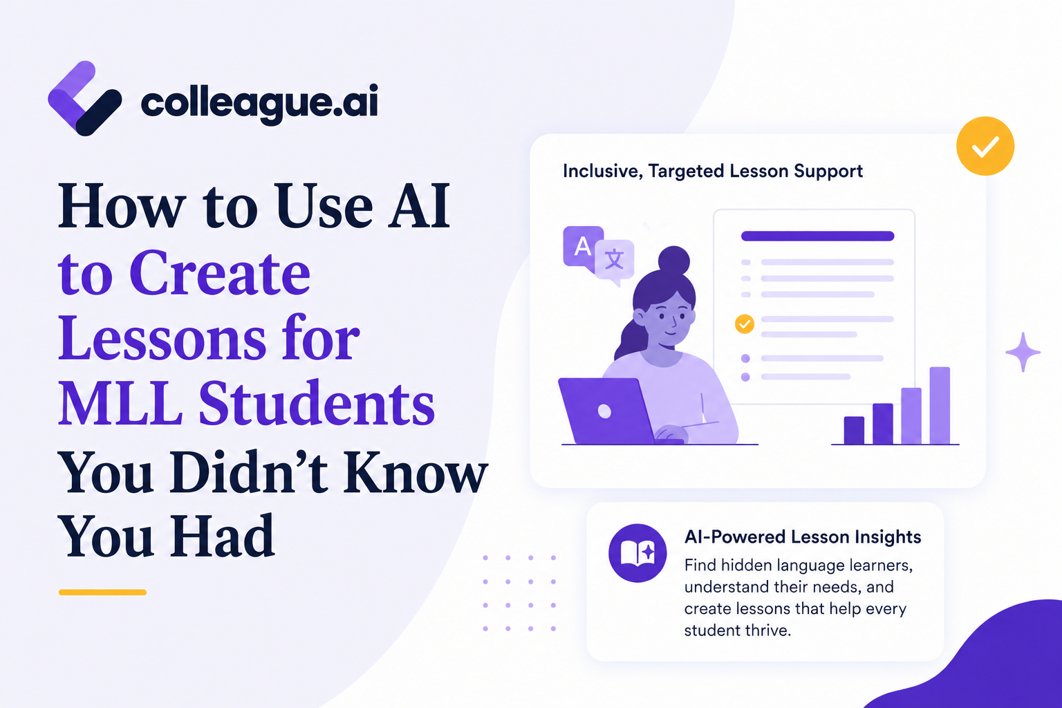create lessons for mll students
